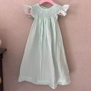 Mint Green Summer Smocked Dress - 24m - Great Condition